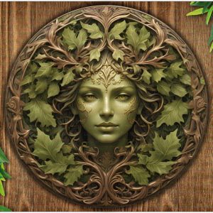 Green woman sign