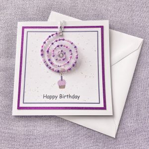 Beaded Spiral Birthday Card