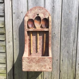 Primitive painted spoon rack