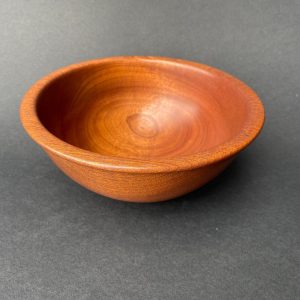 Hand Turned Sapele Wood Bowl | African Hardwood Decorative Home Decor