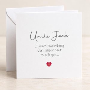 Personalised Godfather Proposal Card | Minimalist Important Question | Any Name