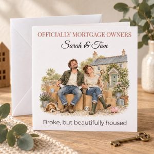 Personalised Funny New Home Card | Officially Mortgage Owners | Any Names
