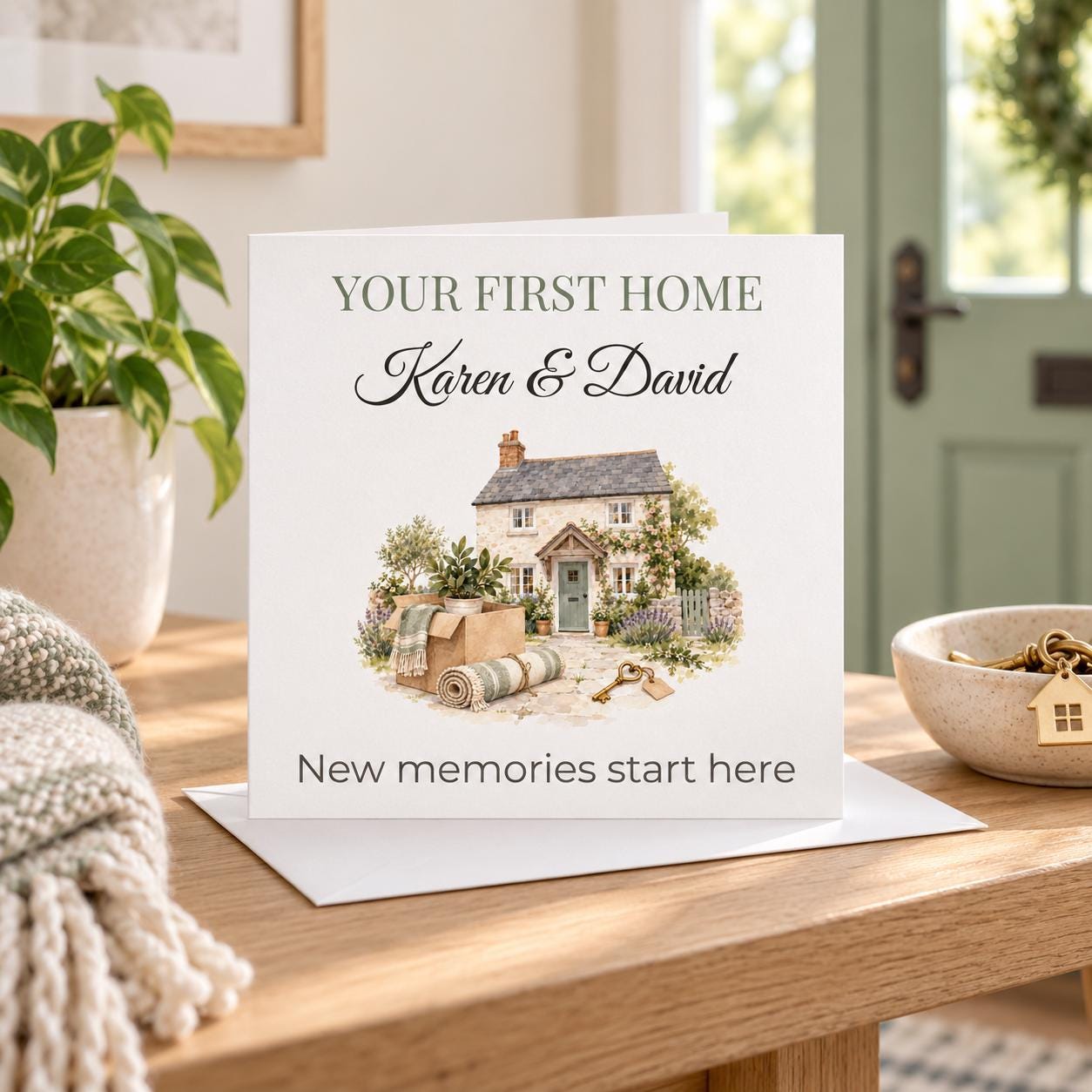 Personalised First Home Card for a Couple | Our First Home | Any Names - Image 2