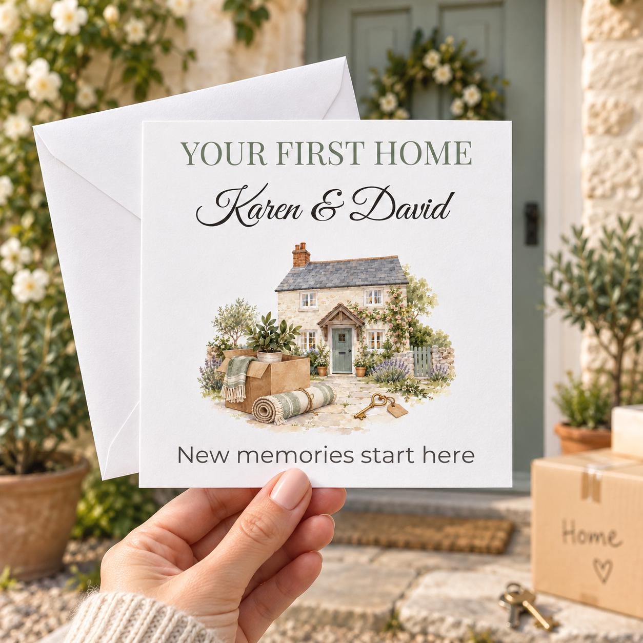 Personalised First Home Card for a Couple | Our First Home | Any Names - Image 5