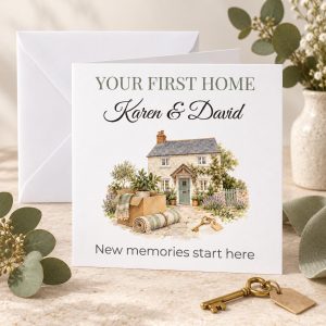 Personalised First Home Card for a Couple | Our First Home | Any Names