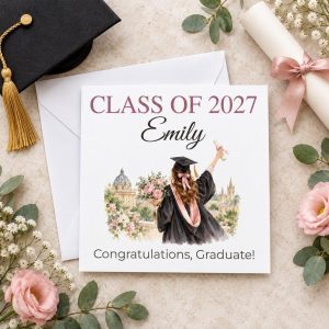 Personalised Graduation Card for Her | Class of | Name & Year