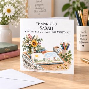 Personalised Teaching Assistant Thank You Card | Wonderful TA | Any Name