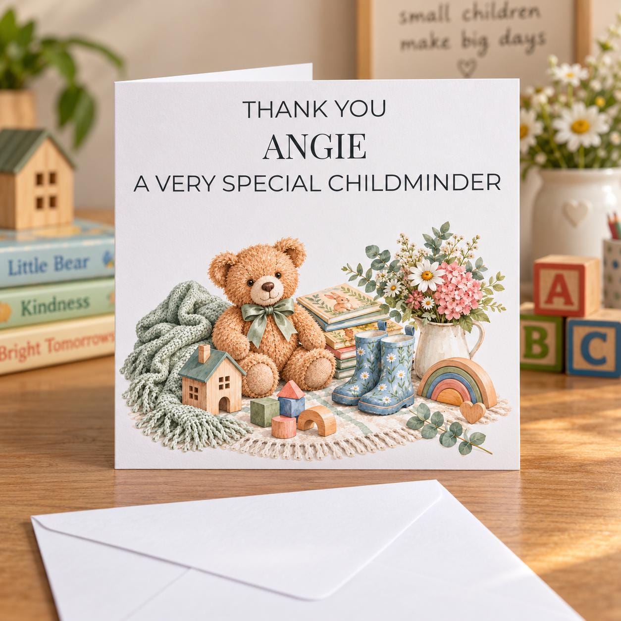Personalised Childminder Thank You Card | Very Special Childminder | Any Name - Image 2