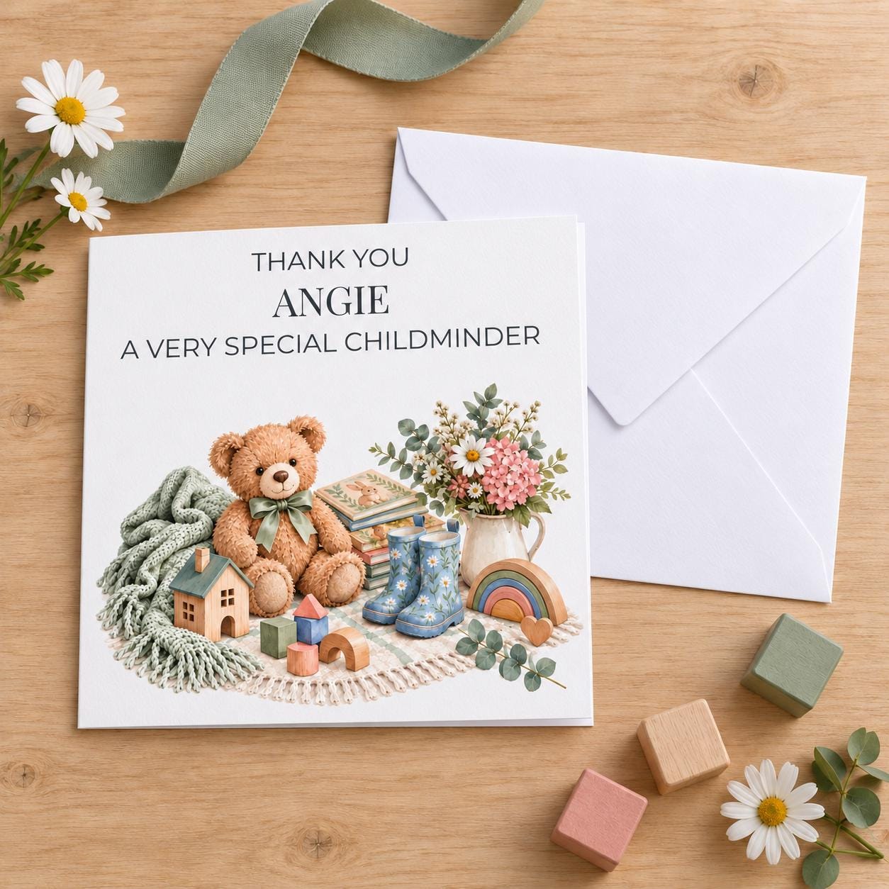 Personalised Childminder Thank You Card | Very Special Childminder | Any Name - Image 5