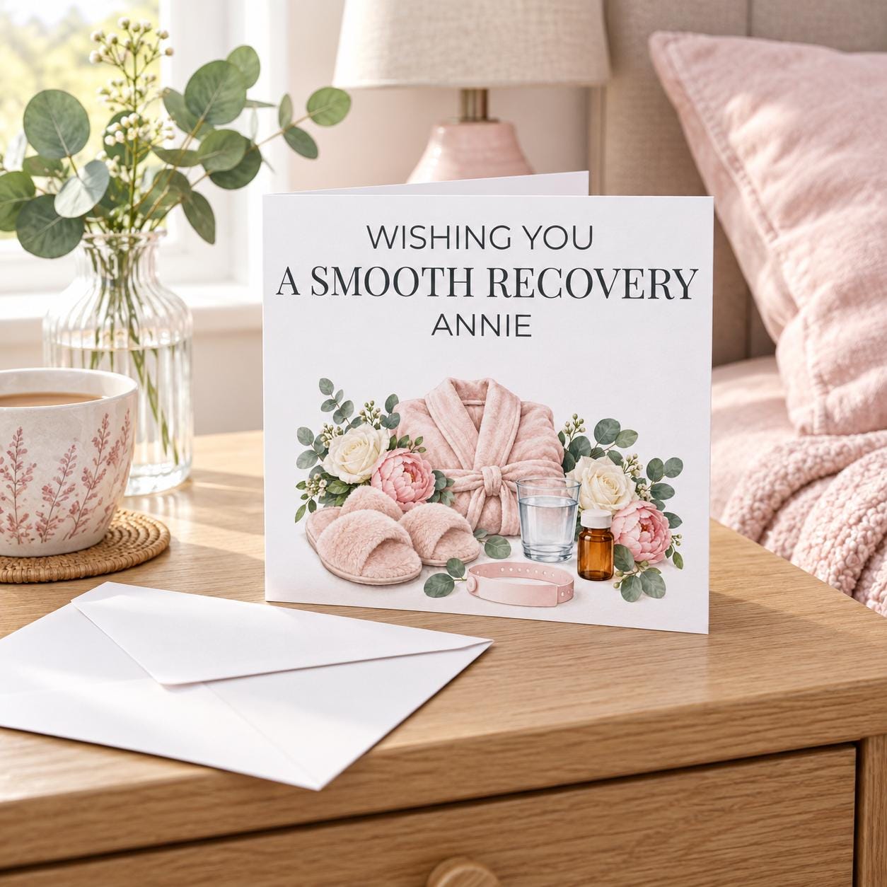 Personalised Post Operation Card for Her | Wishing You a Smooth Recovery | Any Name - Image 5