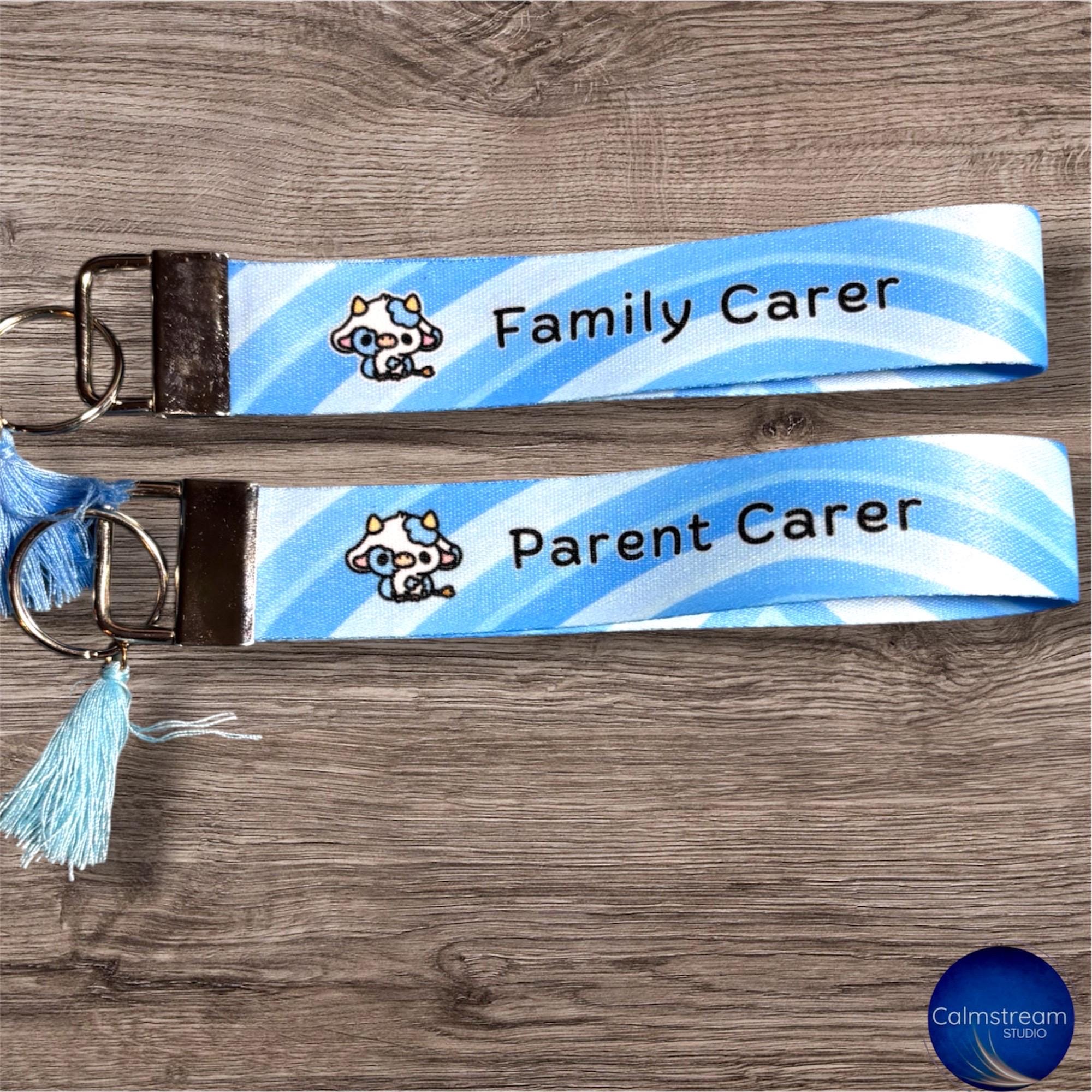 Parent / Family Carer Wristlet Keyring – Cow Design Collaboration – “Strength You Will Never Fully See"