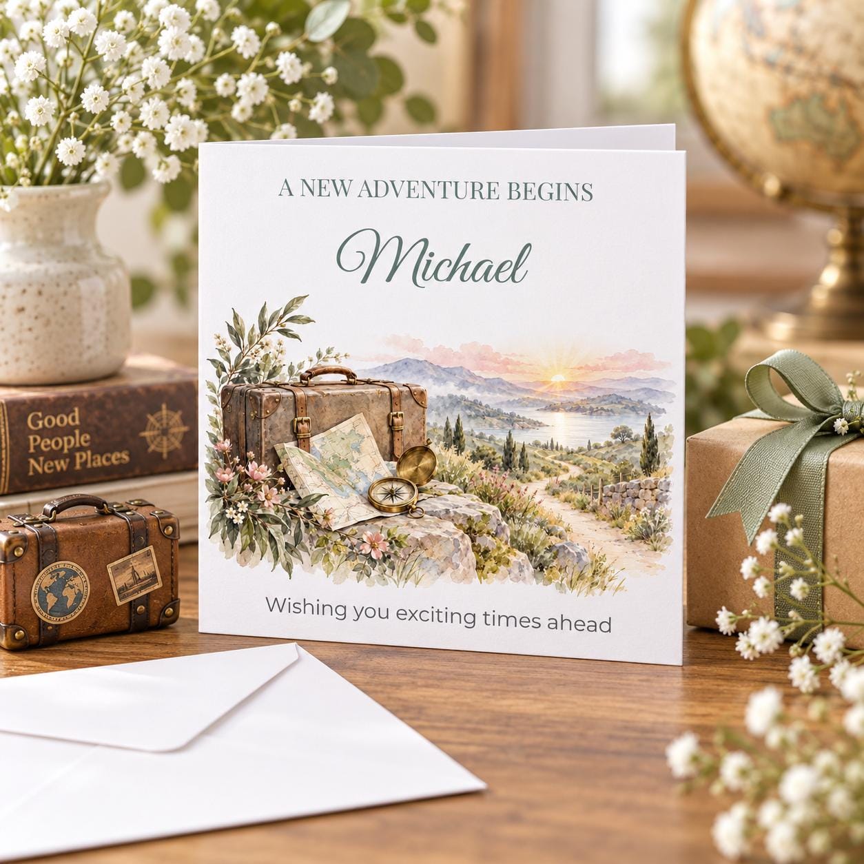 Personalised New Adventure Leaving Card | Good Luck for New Job or Travels | Any Name - Image 4