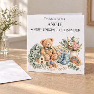 Personalised Childminder Thank You Card | Very Special Childminder | Any Name