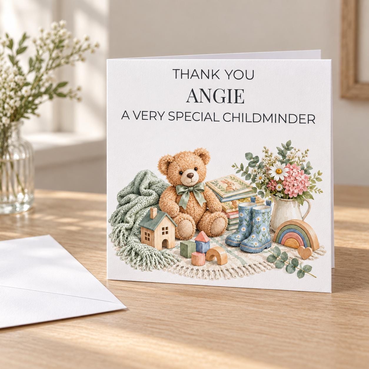 Personalised Childminder Thank You Card | Very Special Childminder | Any Name