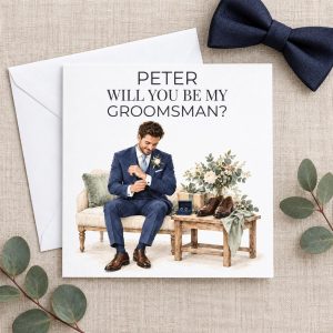 Personalised Groomsman Proposal Card | Will You Be My Groomsman? | Any Name
