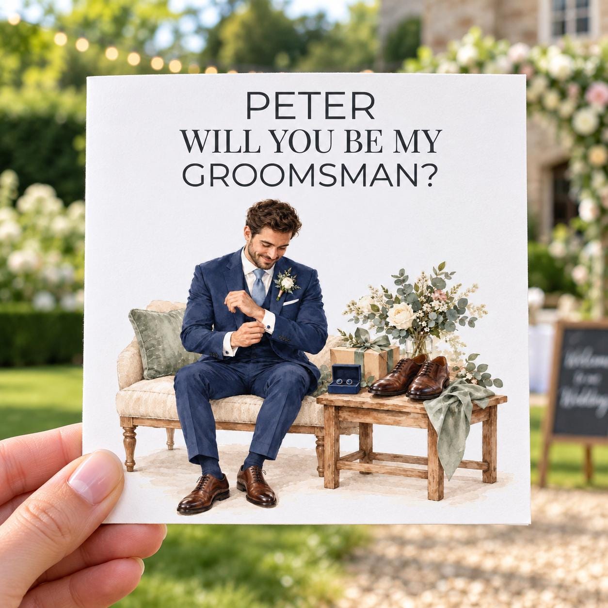 Personalised Groomsman Proposal Card | Will You Be My Groomsman? | Any Name - Image 4