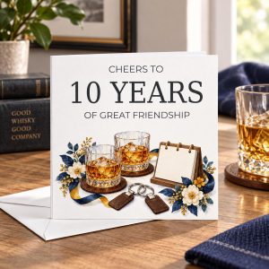 Personalised Friendship Anniversary Card for Him | Any Number of Years | Best Mate Card